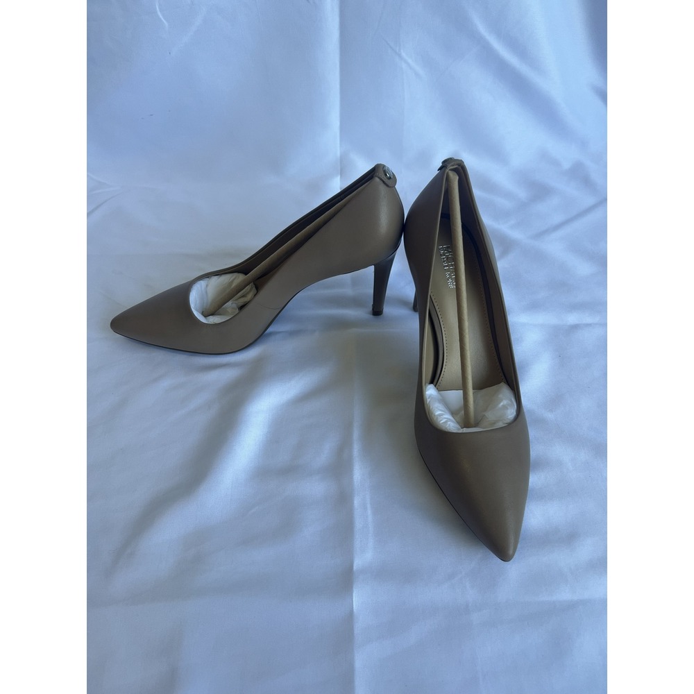 Michael Kors Dorothy Flex Pump Leather Heels Dark Khaki 40S8DOMP2L Womens 7 - Picture 7 of 13